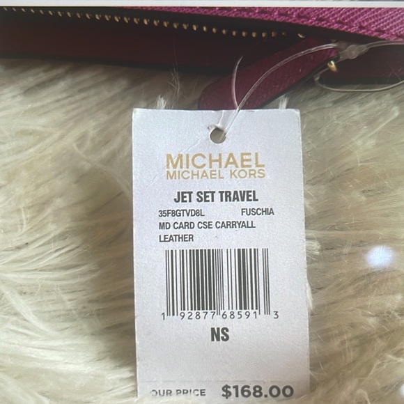 NWT - Michael Kors Card Case Carryall Leather Wallet - Picture 4 of 5